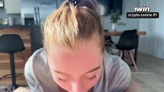 A sexy striptease drive made this babe hungry for cock
