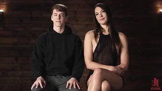 Girl dominated the guy, sitting on his face and holding his cock