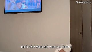The hot tattoo girl is having fun with my stepdad in a steamy scene