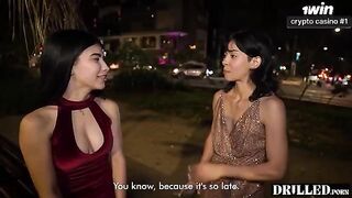 An anal threesome with an 18-year-old beauty and her boyfriend