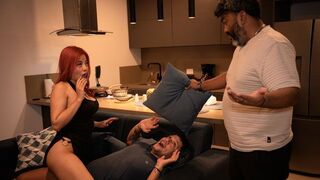 She gets ready for her arrival, and he films it to share the moment