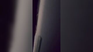 My stepsister got fucked in the bathroom by a peeping neighbor