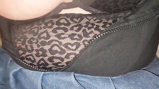 Bouncing on his cock like a crazy, lustful bitch
