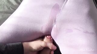 I rub my wet pussy with my thumb in this steamy role-play scene