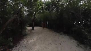 A girl with a huge ass was picked up at the beach and fucked