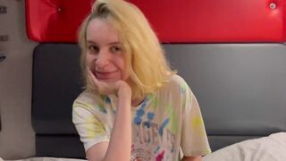 A hot Russian girl is getting wet between her legs thinking about a cock