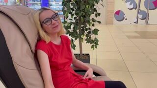 A pretty woman fucked in the public toilet for a huge amount of money