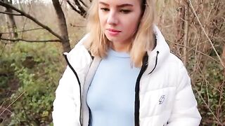 Petite teen Ava Monn risks getting caught for sex