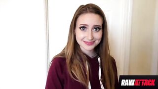 Petite Laney Grey takes a big monster cock in her pussy
