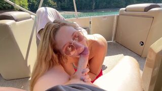 A couple enjoys passionate sex on a cruise during the spring break
