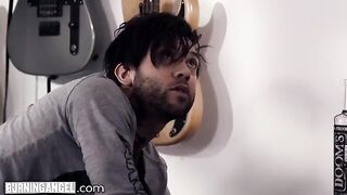 BurningAngel's tattooed emo babe gets her tight pussy full of sticky cum