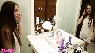 A man fucked SolaZola in the shower and on the bed, capturing every steamy detail