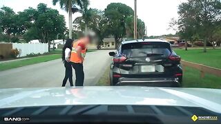 A sexy girl got her car repaired and had to pay the mechanic